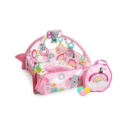 Pătură de joacă 5 în 1 pentru bebeluși YOUR WAY BALL PLAY roz Bright Starts