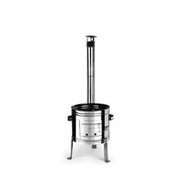 Soba pentru ceaun/tuci, inox, burlan, cot, 39x51 cm, vas 16/20/22 L, Perfect Home