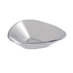 Farfuriute Single O 6.5 x H 1.5 cm, Plastic Transparent, Set 100 Buc