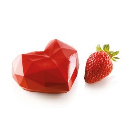 Forma Silicon Inima Amorini Origami 3D 7.4 x 8.3 x H 4.5, 6 cavitati (AMORINI 110)