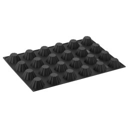 Forma Pavoflex 60x40 cm Brioche Savarina O7.9xh3.7 cm, 24 cavitati, 100 ml