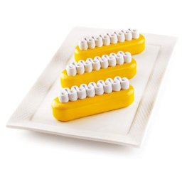 Forma Silicon Ecler Pop 13 x 3.8 x H 4 cm, Kit 2 forme x 6 cavitati x 140 ml