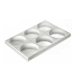 Forma Silicon Tort O 18 x H 5 cm, tava 6 cavitati
