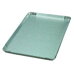 Tavita Prezentare Aluminiu Eloxat, 4 margini, 30.5 x 22.5 x H 2 cm