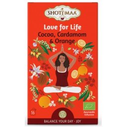 Ceai balance your day - love for life - cacao, cardamom si portocala bio 16dz x 2g 32g Shotimaa