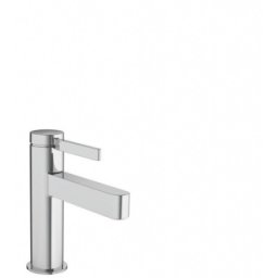 Baterie lavoar Hansgrohe Finoris 100 ventil push-open crom lucios
