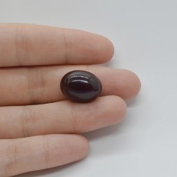 Cabochon Granat Hessonit 18x14x8mm C105