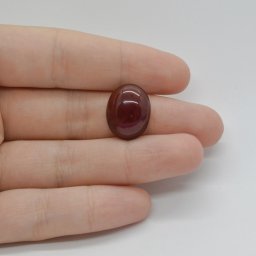 Cabochon Granat Hessonit 17x14x6mm C172