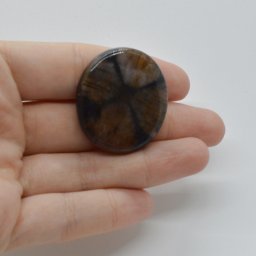 Cabochon Kiastolit 34x30x6mm C20