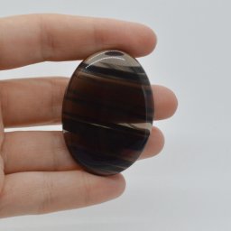 Cabochon Obsidian Midnight Lace 47x34x8mm C11