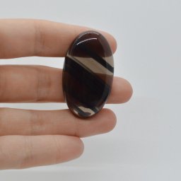 Cabochon Obsidian Midnight Lace 43x25x8mm C15
