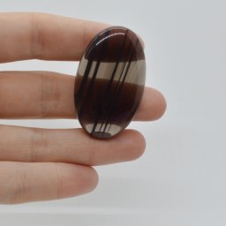 Cabochon Obsidian Midnight Lace 43x26x7mm C19