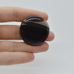 Cabochon Obsidian Midnight Lace 36x36x7mm C32