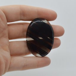 Cabochon Obsidian Midnight Lace 44x36x6mm C39