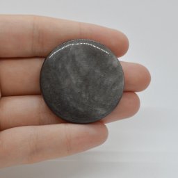 Cabochon Obsidian Silver 37x37x5mm C47