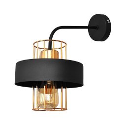 Lampă de perete VOLTA 1xE27/15W/230V 34 cm neagră/aurie