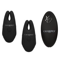 California Exotics Silicone Remote Nipple Clamps Black