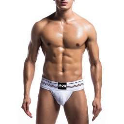 MOB Fetish Classic Wide Jockstrap White M