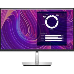 Monitor IPS LED Dell 27" P2723D, QHD, 2560x1440, HDMI, DisplayPort, Pivot, Negru/Argintiu