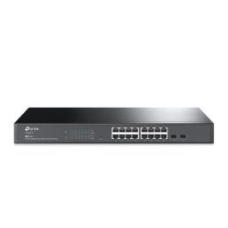 Switch TP-Link TL-SG2218, 16 porturi Gigabit, 2 Gigabit SFP, Fanless, Switching Capacity: 36 Gbps, Packet Forwarding Rate: 26.8 Mpps, Rack Mountable