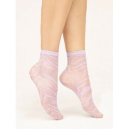 Sosete liliac cu animal print Fiore Steppe 15 den