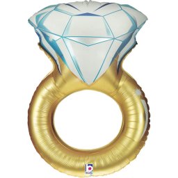Balon folie Inel cu diamant nunta 80 cm