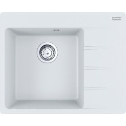Chiuveta CNG 611/211-62 DR, Fragranite, Bianco