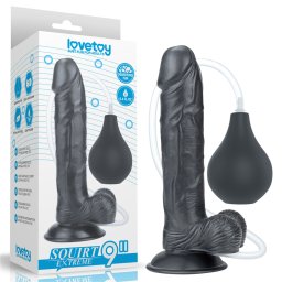 LoveToy Squirt Extreme Dildo 9" Black