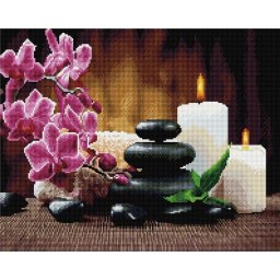 Set goblen cu diamante, cu sasiu, Pietre magice, 40x50 cm