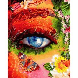 Set pictura pe numere, cu sasiu, Te Fiti, 40x50 cm