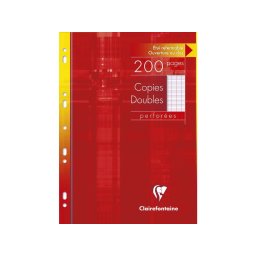 Coli albe duble A4 multiperforate, metric, 100 file, Clairefontaine