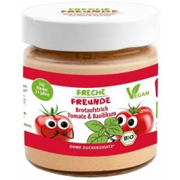 Crema tartinabila cu rosii si busuioc bio 180g, Freche Freunde