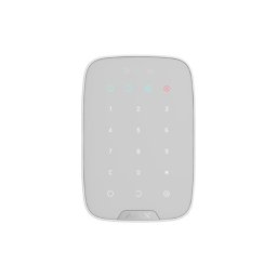 Tastatura cu cititor carduri, wireless, alb - AJAX