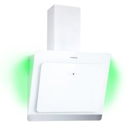 Klarstein Aurora 60 Smart, Hotă, 550 m³/h, 60 cm, hotă de coș de fum, lumină de fundal, clasa de eficiență energetică A++ (CGCH3-AuroraS-60WH)