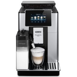 Espressor automat De’Longhi PrimaDonna SOUL ECAM 610.55.SB, Carafa pentru lapte, Sistem LatteCrema, Rasnita cu tehnologie Bean Adapt, Coffee Link App, 1450W, 19 bar,2.2 l, Negru - Argintiu