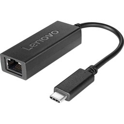 Adaptor Lenovo USB C la RJ-45, Negru