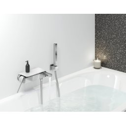 Set baterie cada Grohe Plus, dus inclus, furtun 1,5m, crom,monocomanda-33547003