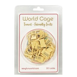 World Cage Travel Friendly Locks for Chastity Devices 20 pcs