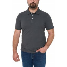 Tricou polo clasic, big size, Patrik, gri inchis (Marime tricou: 3XL)