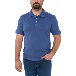 Tricou polo clasic, Patrik, albastru denim (Marime tricou: 2XL)