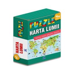 Harta lumii. Puzzle 104 piese