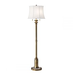 Lampadar STATEROOM, alama, H:157.5cm, 2 becuri si 2 intrerupatoare cu fir