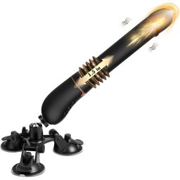 Paloqueth Vibrator Fuck Machine with Suction Cup Black