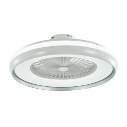 Candelabru cu ventilator 45W, LED 35W 3000lm, telecomanda, lumina rece-neutra-calda, Gri, V-TAC