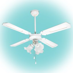 Ventilator de tavan, alb,105 cm, 50 W, 4 palete MDF