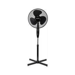 Ventilator cu picior MESKO, 45 W, 3 viteze, oscilant, 40 cm, Negru