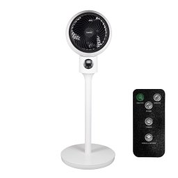 Ventilator cu picior Home, afisaj digital, telecomanda, temporizator, 3 trepte de viteza, 50W