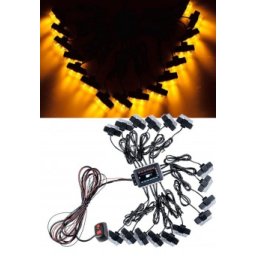 STROBOSCOAPE LED LUMINA Galbena 16 mini proiectoare generatie III
