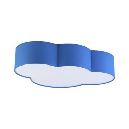 Plafonieră pentru copii CLOUD 4xE27/15W/230V albastru