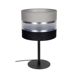 Lampă de masă CORAL 1xE27/60W/230V neagră/gri